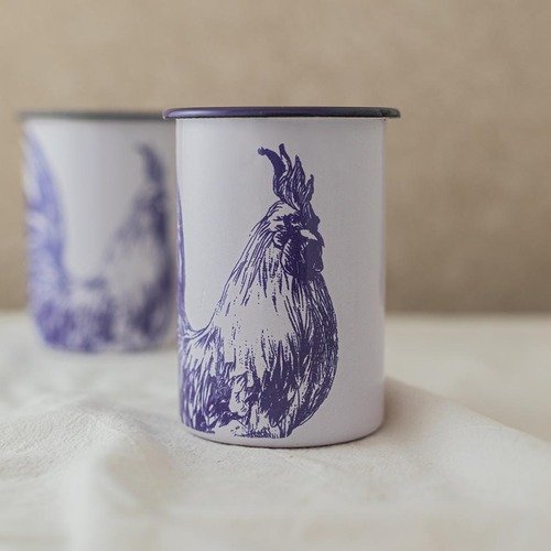 VASO CILÍNDRICO GALLO VIOLETA