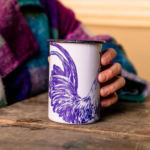 VASO CILÍNDRICO GALLO VIOLETA - Imagen 2