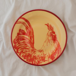 PLATO PRINCIPAL ROJO GALLO