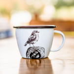 TAZÓN BOCA ANCHA BORDE MARRÓN HORNERO - Imagen 2