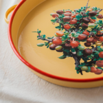 FUENTE CIRCULAR GRANDE BORDE ROJO PIQUILLÍN - Imagen 2