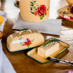 MANTEQUERA BORDE VERDE ROSAS - Imagen 2