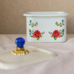 CONTENEDOR CON TAPA ROSAS - Imagen 2