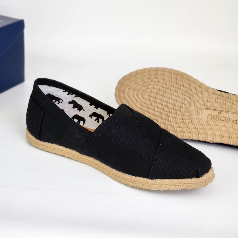 31594 (8) ALPARGATA NAICO NEGRA - Imagen 1