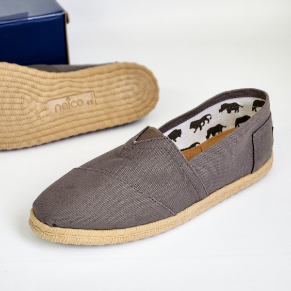 ALPARGATA NAICO GRIS CENIZA