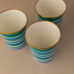 VASO CÓNICO CHICO AZUL VERDE - Imagen 2