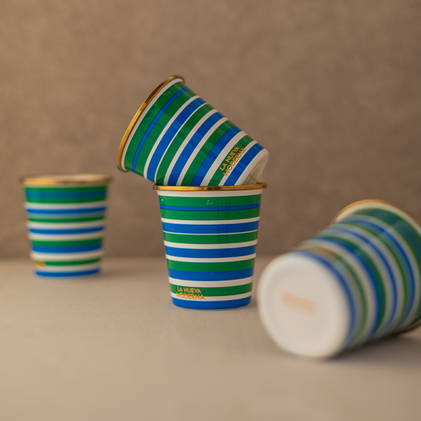 VASO CÓNICO CHICO AZUL VERDE