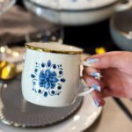 JARRITO CON ASA FLORES AZULES - Imagen 7