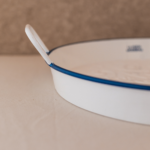 COMBO > 2 PANERAS + 2 BANDEJAS DECORATIVAS FLORES AZULES - Imagen 5