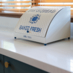 COMBO > 2 PANERAS + 2 BANDEJAS DECORATIVAS FLORES AZULES - Imagen 2