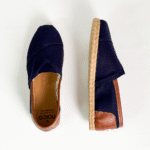 ALPARGATA NAICO COMBINADA AZUL Y CUERO - Imagen 5