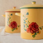 COMBO > 2 OLLAS BORDE VERDE + 2 OLLAS BORDE ROJO ROSA