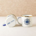 JARRITO MATE CON ASA FLORES AZULES - Imagen 4