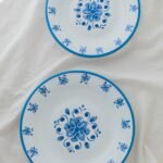 SETX3 PLATOS FLORES AZULES - Imagen 3