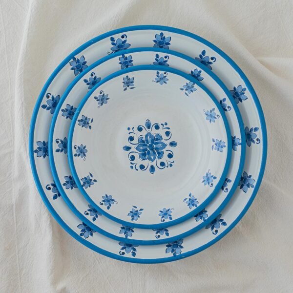 SETX3 PLATOS FLORES AZULES