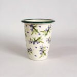 VASO CÓNICO GRANDE FLORES Y OLIVOS